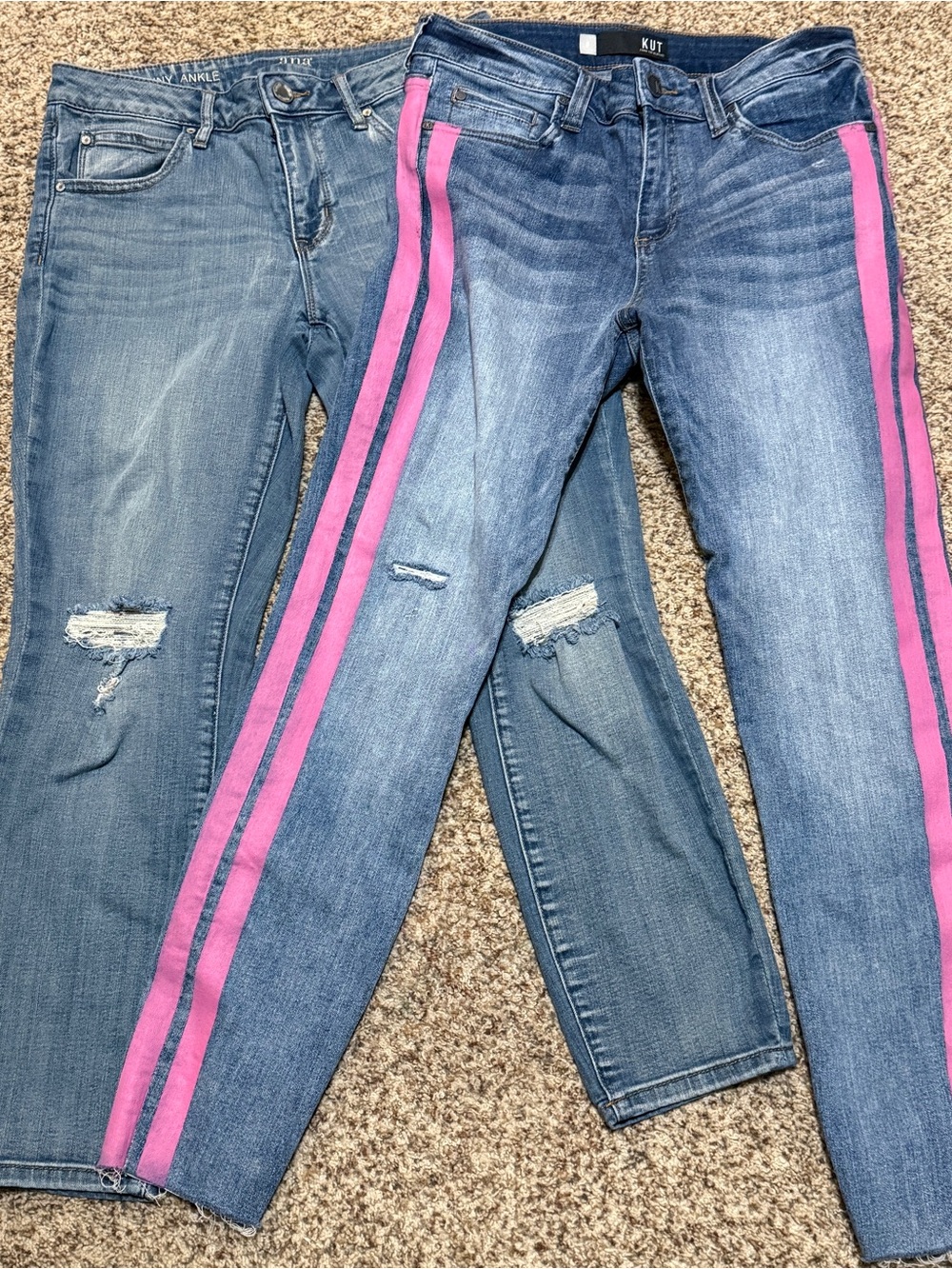 Kut from the Kloth Connie and a.n.a high rise skinny ankle jeans bundle Womens 8